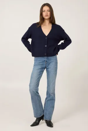 Aster Cashmere Cardigan - Navy