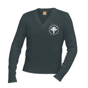 Blessed Sacrament Unisex V Neck Pullover Sweater