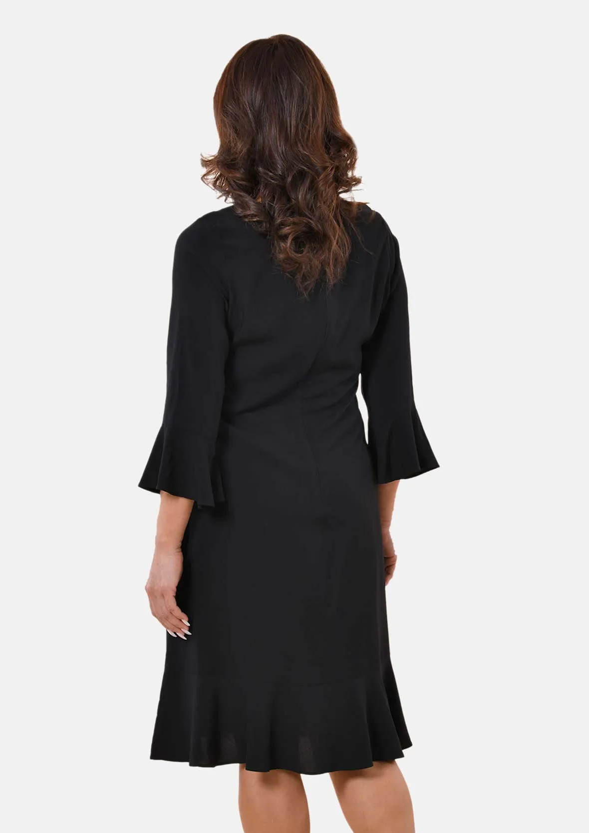 Classic Dress with Bell Sleeves