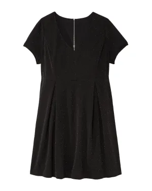 Debbie Fit and Flare Dress | Black