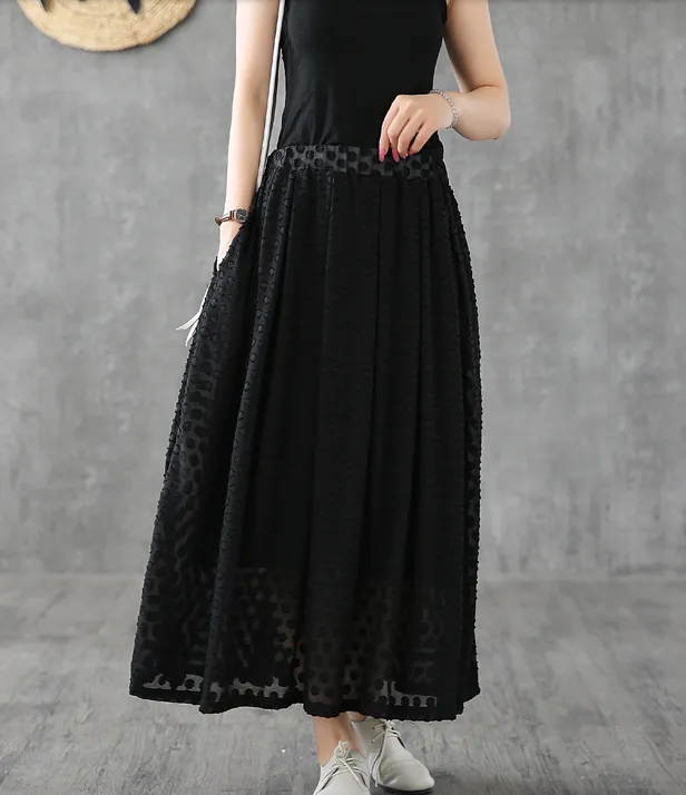 Double layer Casual Cotton Linen  loose fitting Women's Skirts  DZA200631