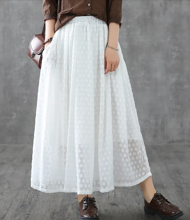 Double layer Casual Cotton Linen  loose fitting Women's Skirts  DZA200631