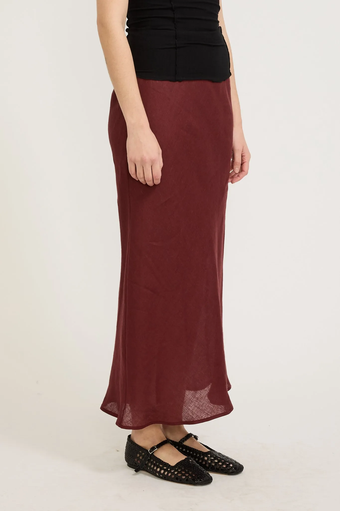 Dydine Skirt Stome Burgundy