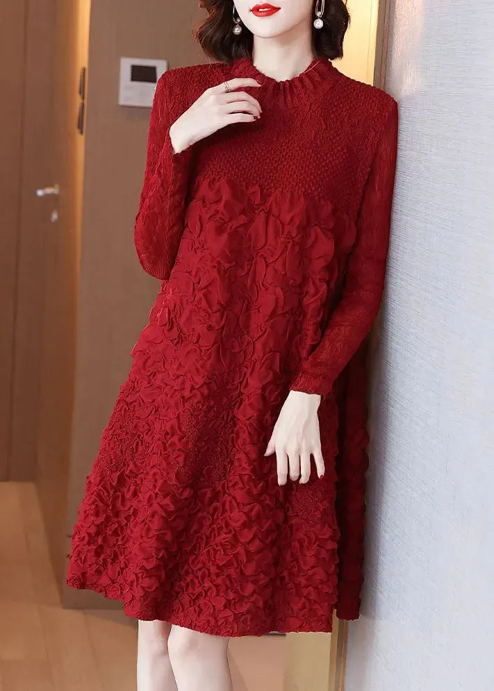 Embroidered Long Dresses Long Sleeve