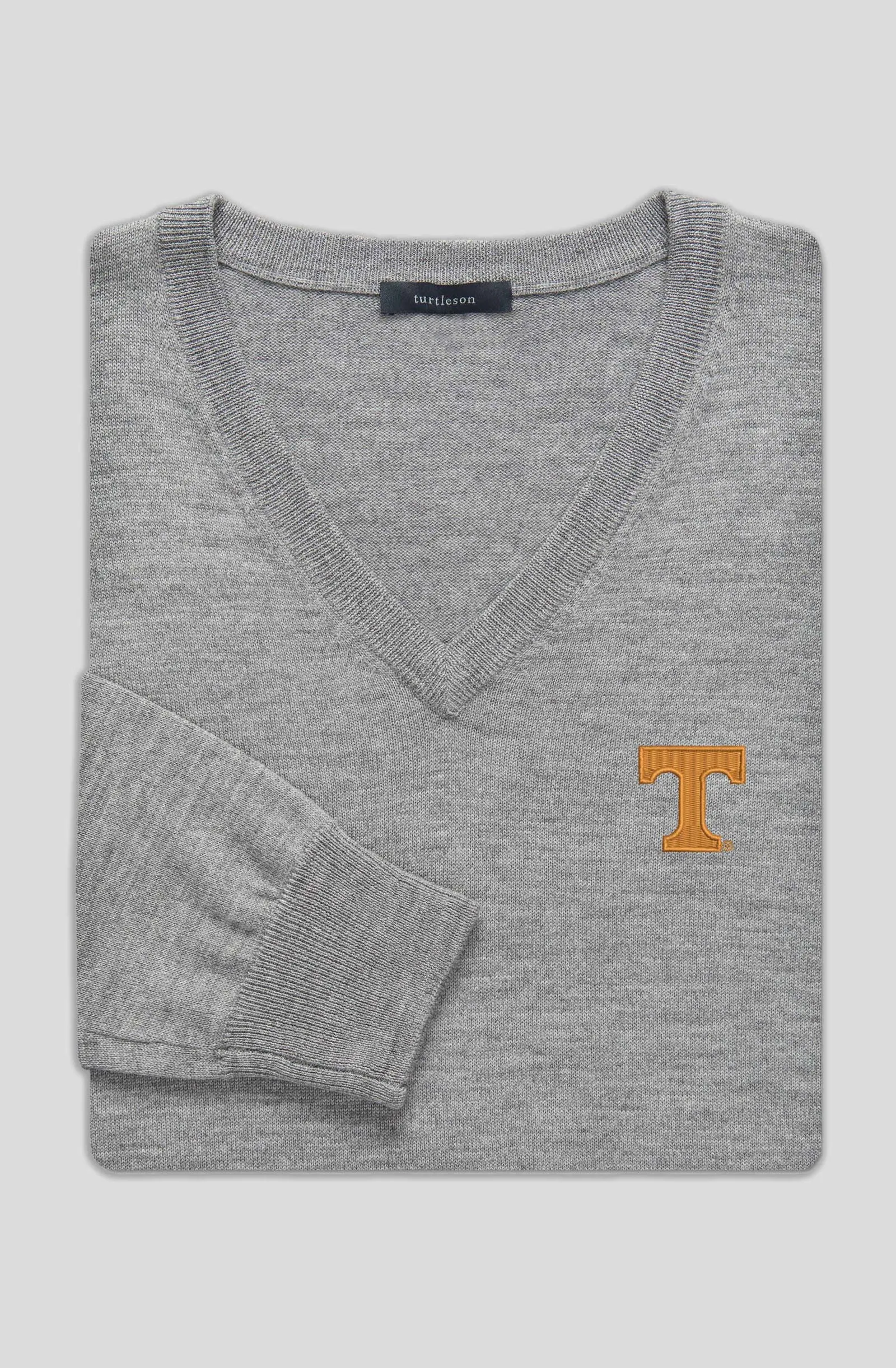 Extra Fine Merino V-Neck Sweater - University of Tennessee