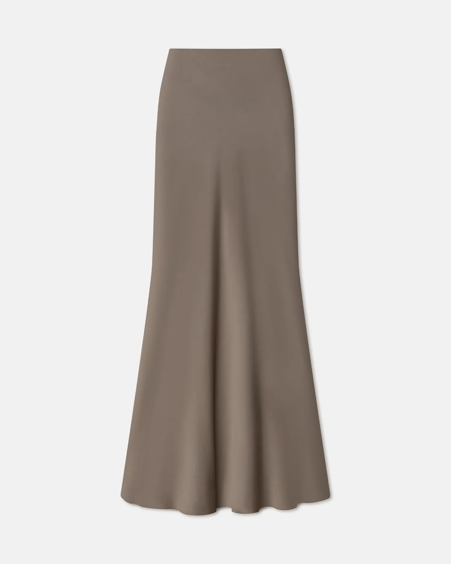 Fea - Slip Satin Maxi Skirt - Clay