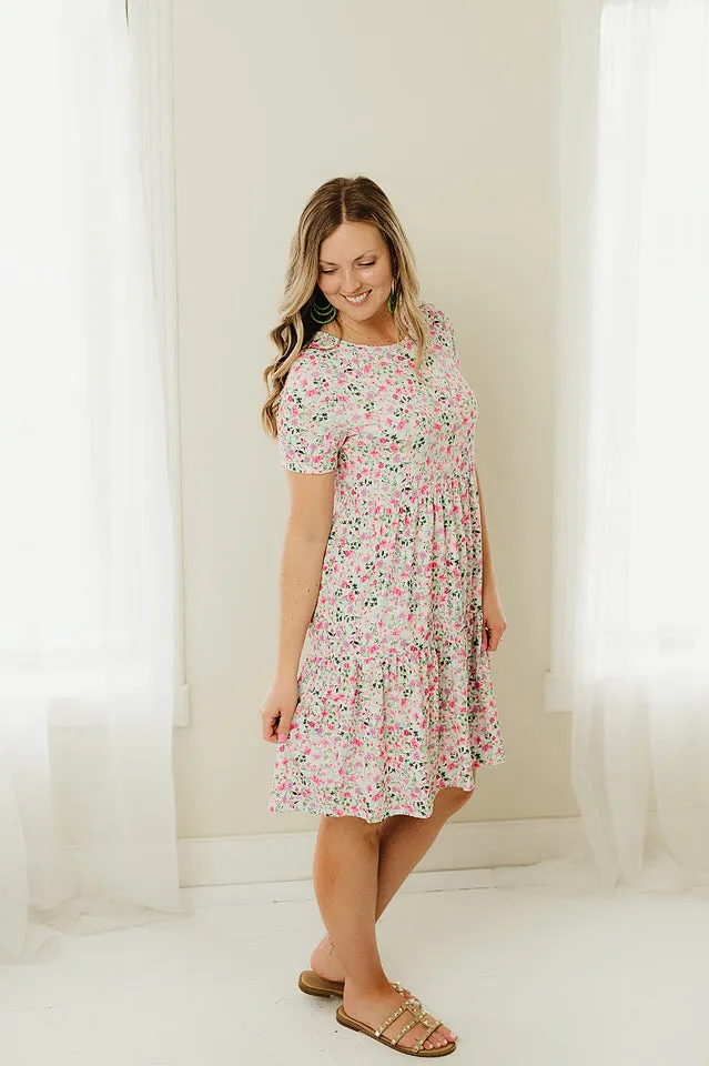 Floral Swing Tiered Dress