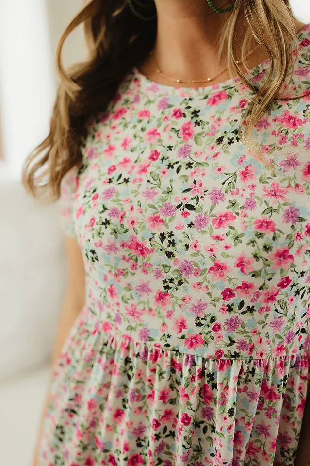 Floral Swing Tiered Dress