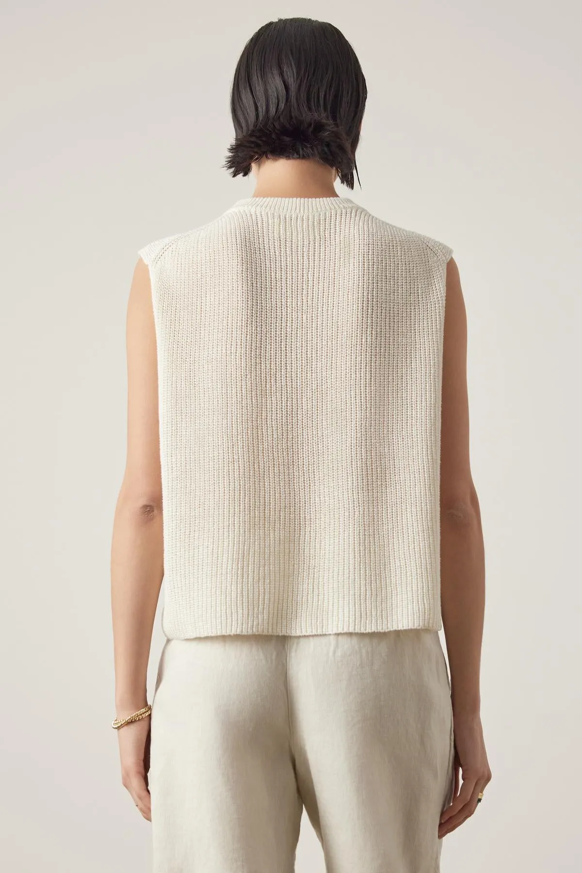 GARDENA LINEN SWEATER VEST