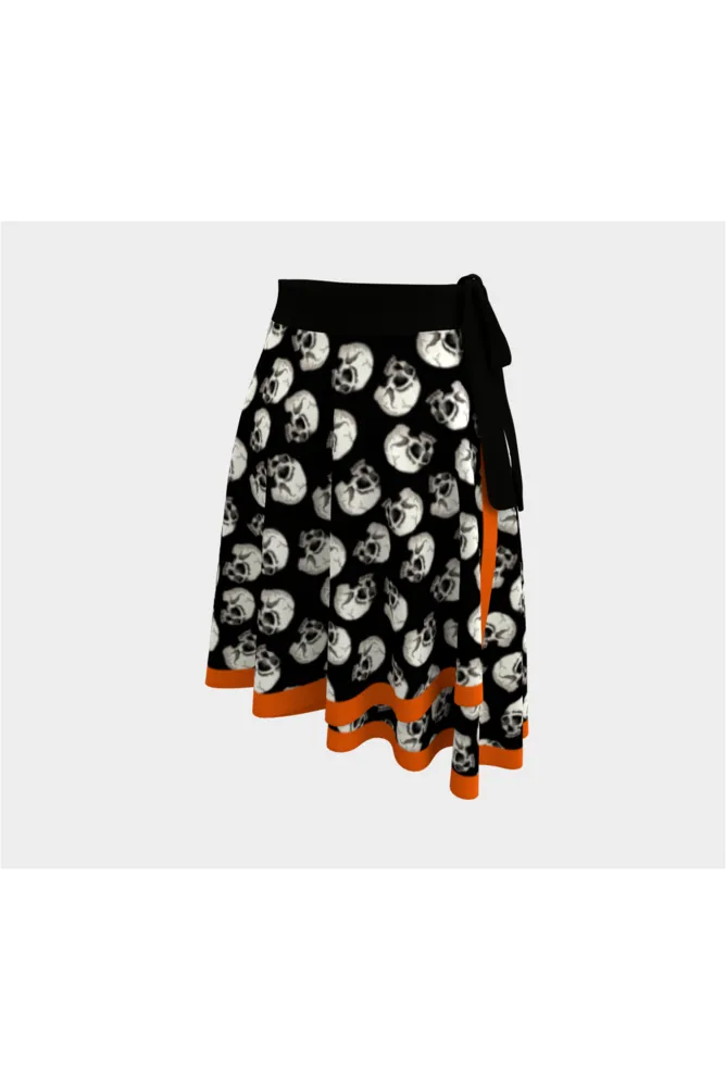 Halloweenie Skull Wrap Skirt