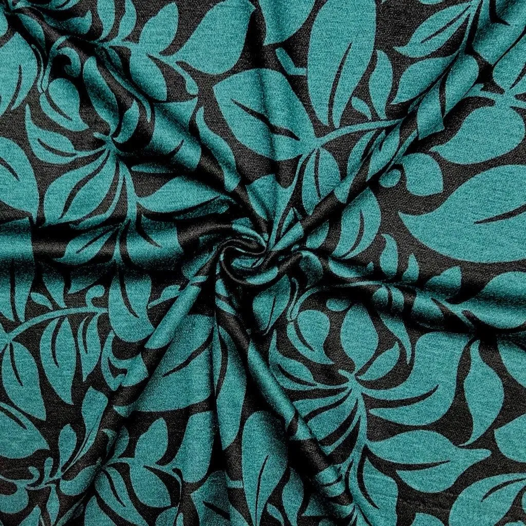 Leafy Spread Digital Modal-Touch Jersey Fabric