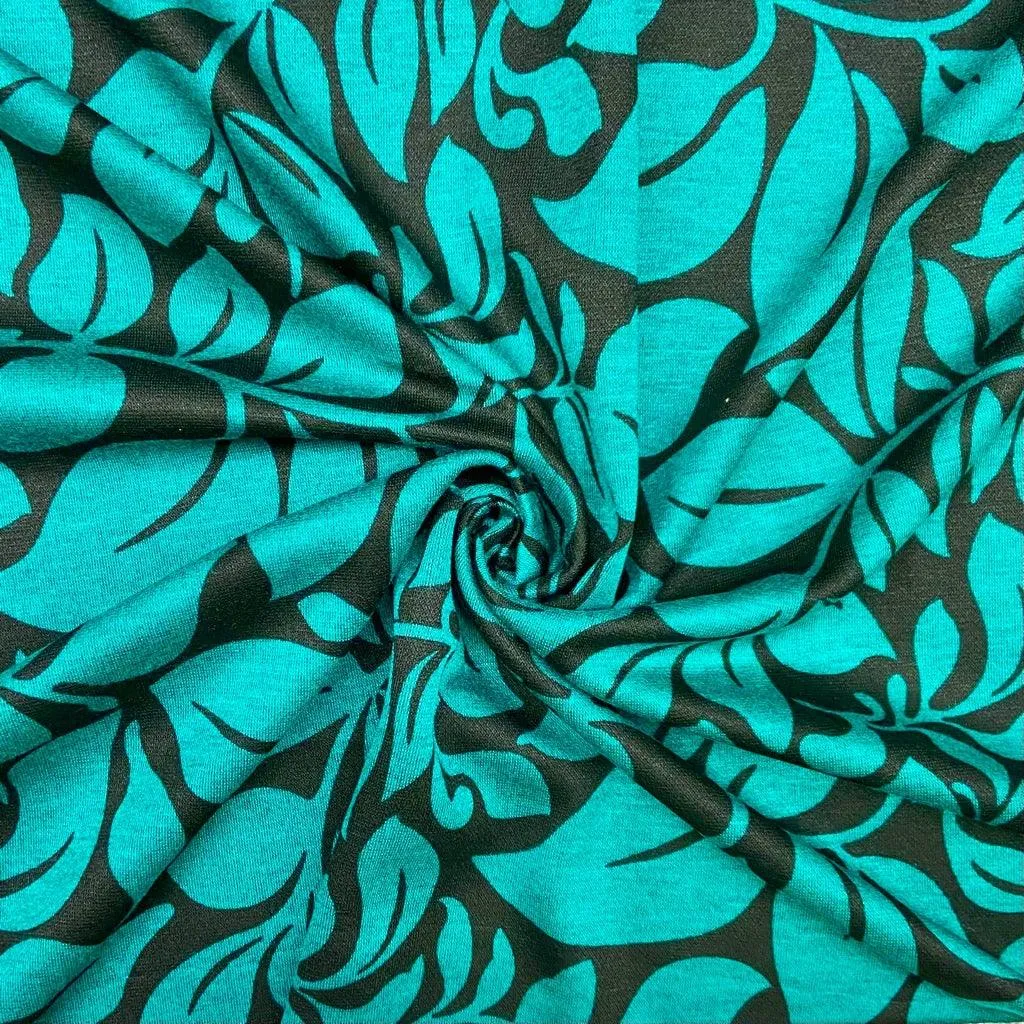 Leafy Spread Digital Modal-Touch Jersey Fabric