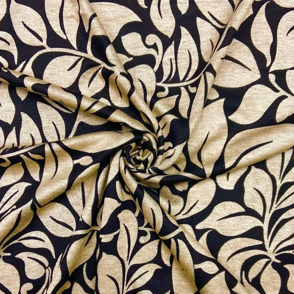 Leafy Spread Digital Modal-Touch Jersey Fabric