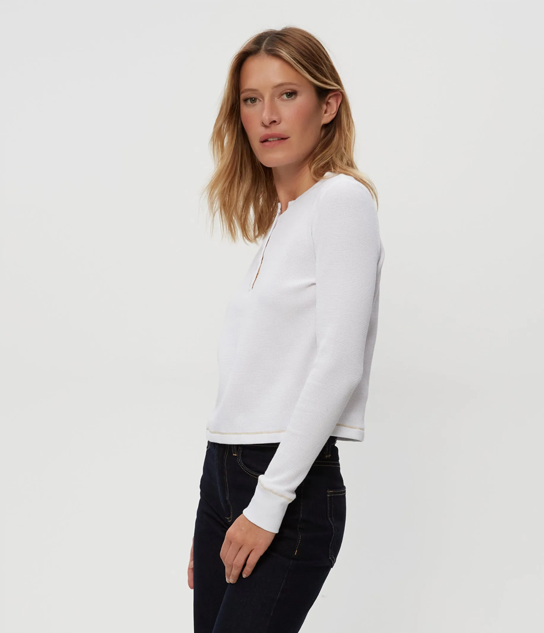 Lina Thermal Henley Tee