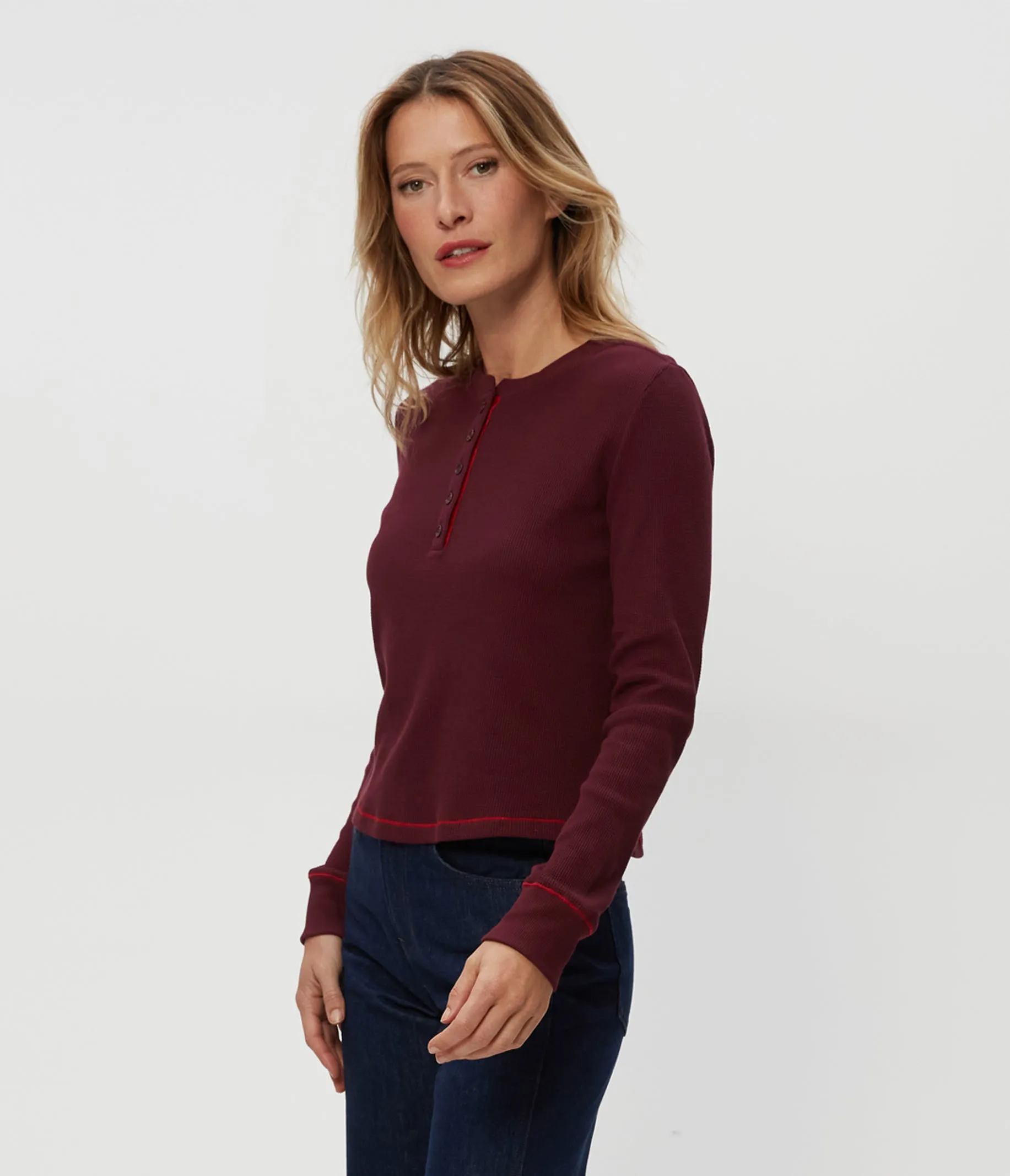 Lina Thermal Henley Tee