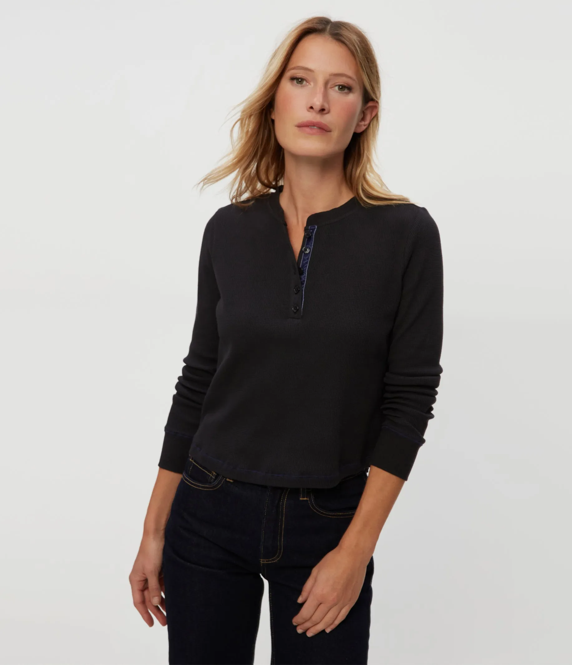 Lina Thermal Henley Tee