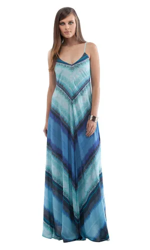 MITERED STRIPE MAXI