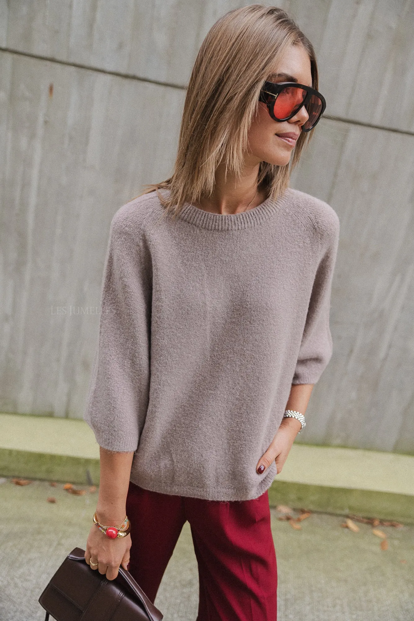 Monica jumper taupe