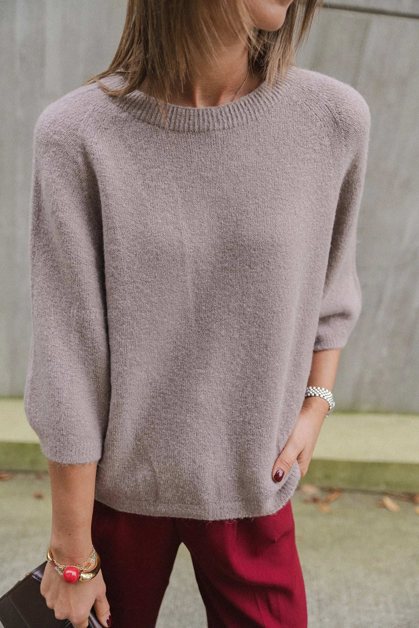 Monica jumper taupe