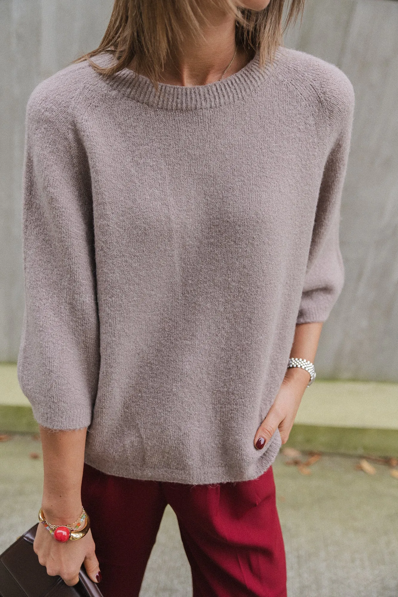 Monica jumper taupe