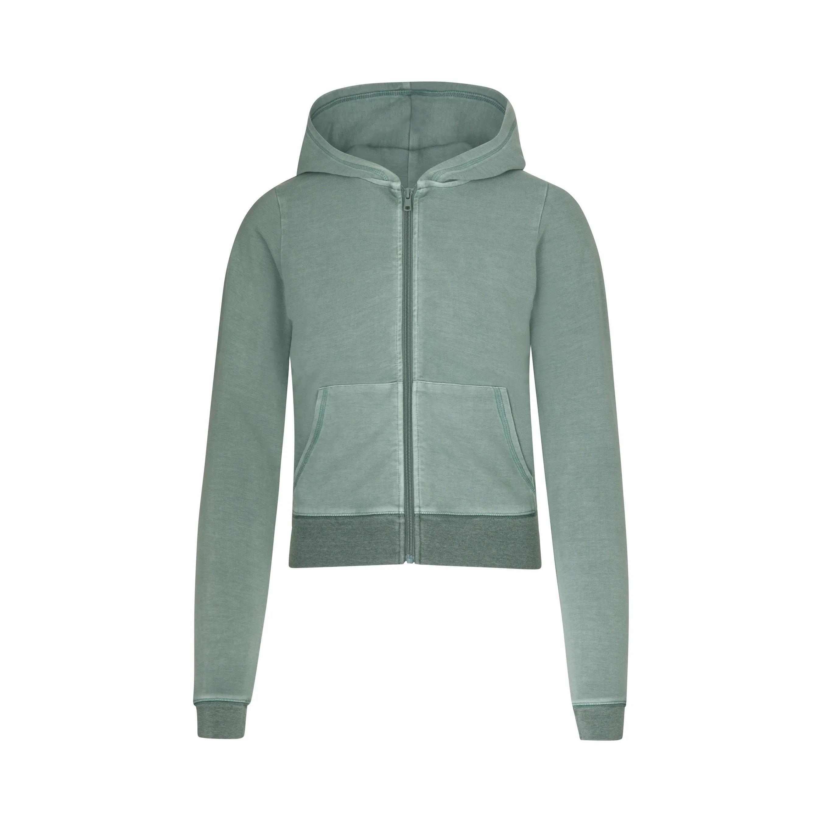 OUTDOOR BASICS ZIP UP HOODIE | BLUE CHALK