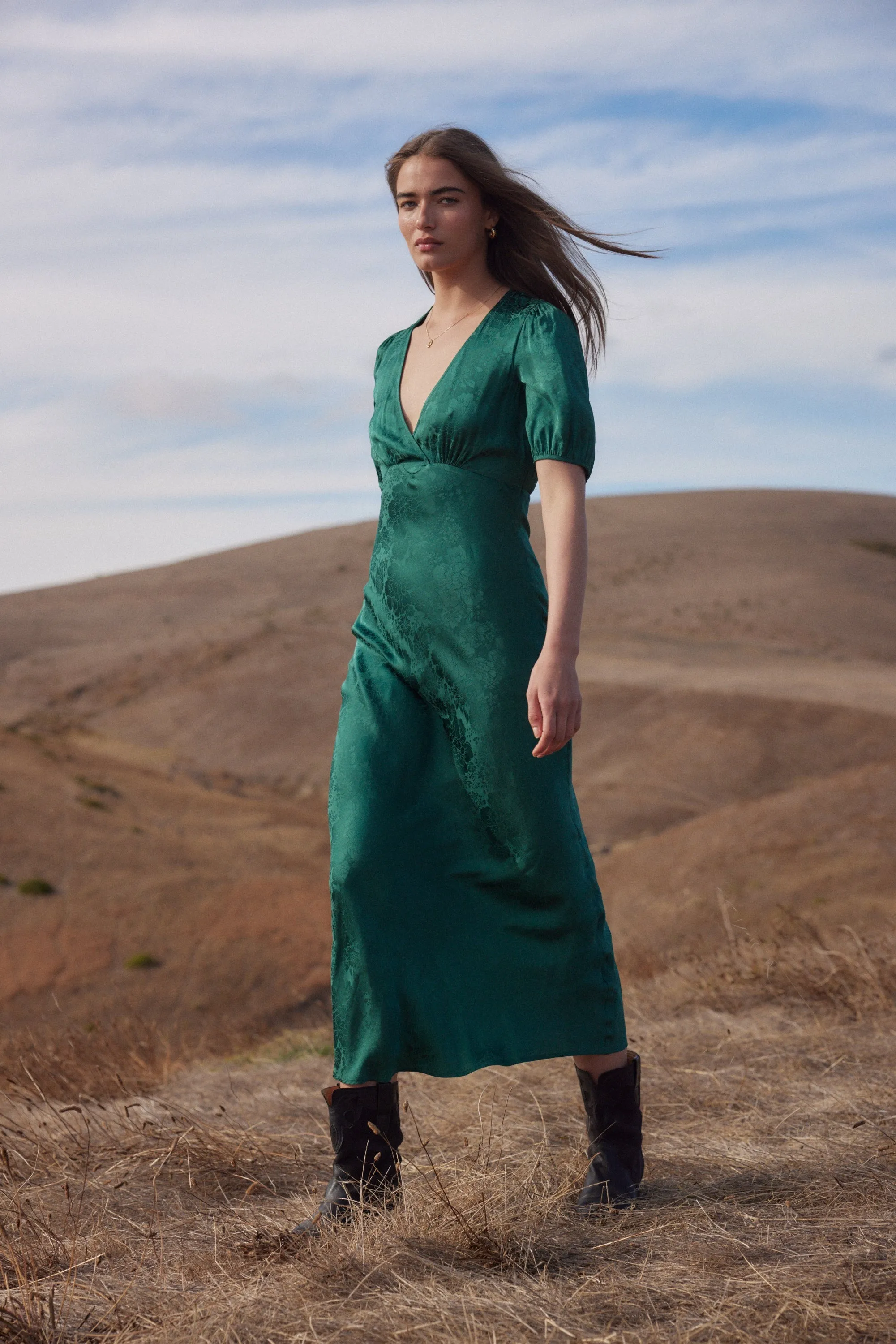 Pamela Midi Dress - Green