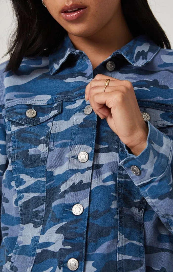 SAMANTHA JACKET IN BLUE CAMO