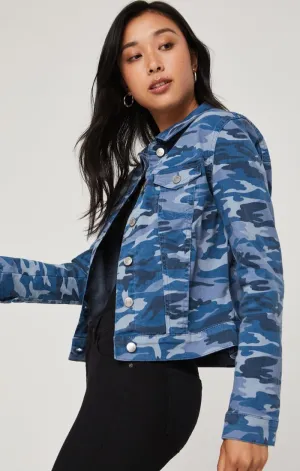 SAMANTHA JACKET IN BLUE CAMO