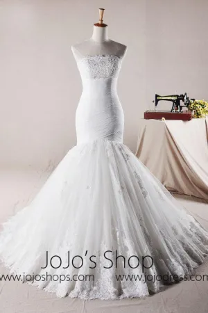 Size 2 Exquisite Fit and Flare Lace Wedding Dress