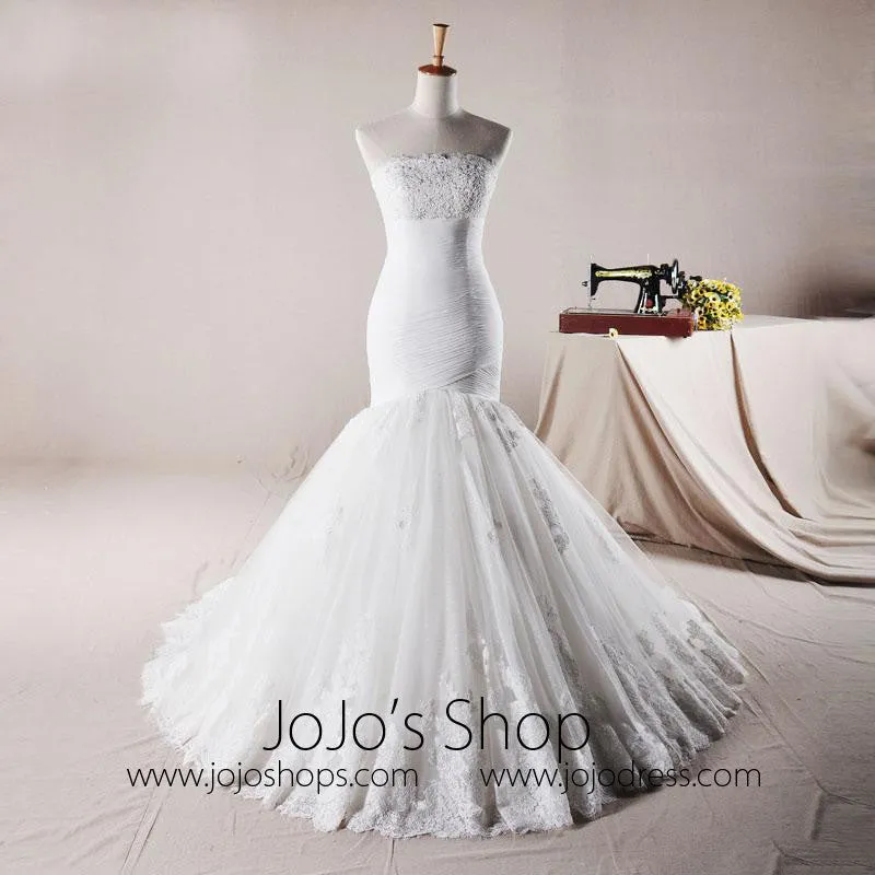 Size 2 Exquisite Fit and Flare Lace Wedding Dress