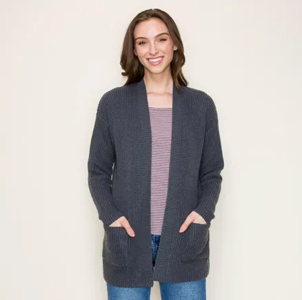 Sweater Cardigan in Midnight