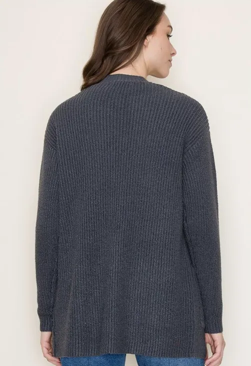 Sweater Cardigan in Midnight