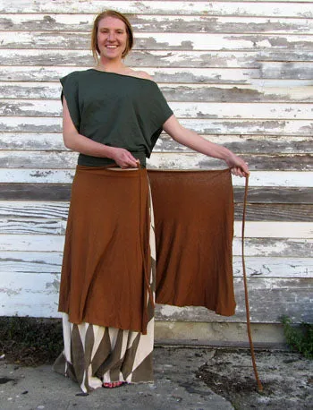 Wanderer Wrap Below Knee Skirt