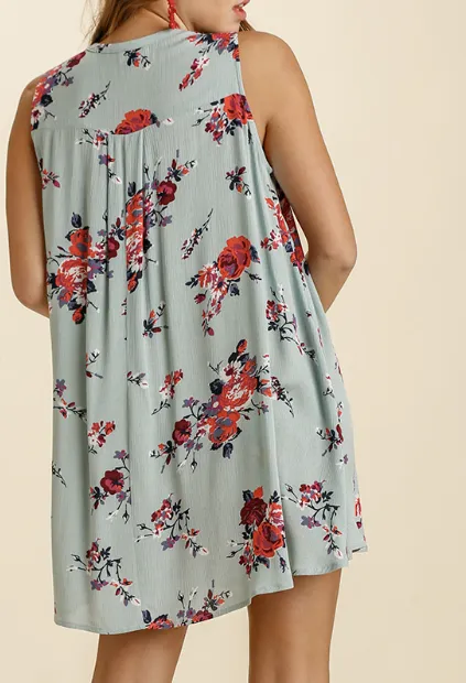 Will I Go Flowy Sleeveless Dress